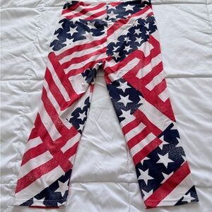 Patriotic Star-Spangled Women's Capris